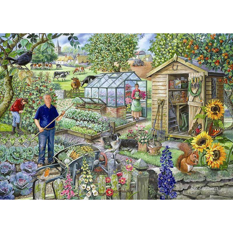 House Of Puzzles At The Allotment Big500 Piece Jigsaw