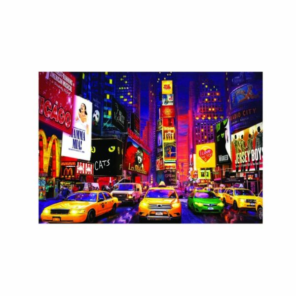 University Games Neon Fluorescent New York Scene Jigsaw Puzzle